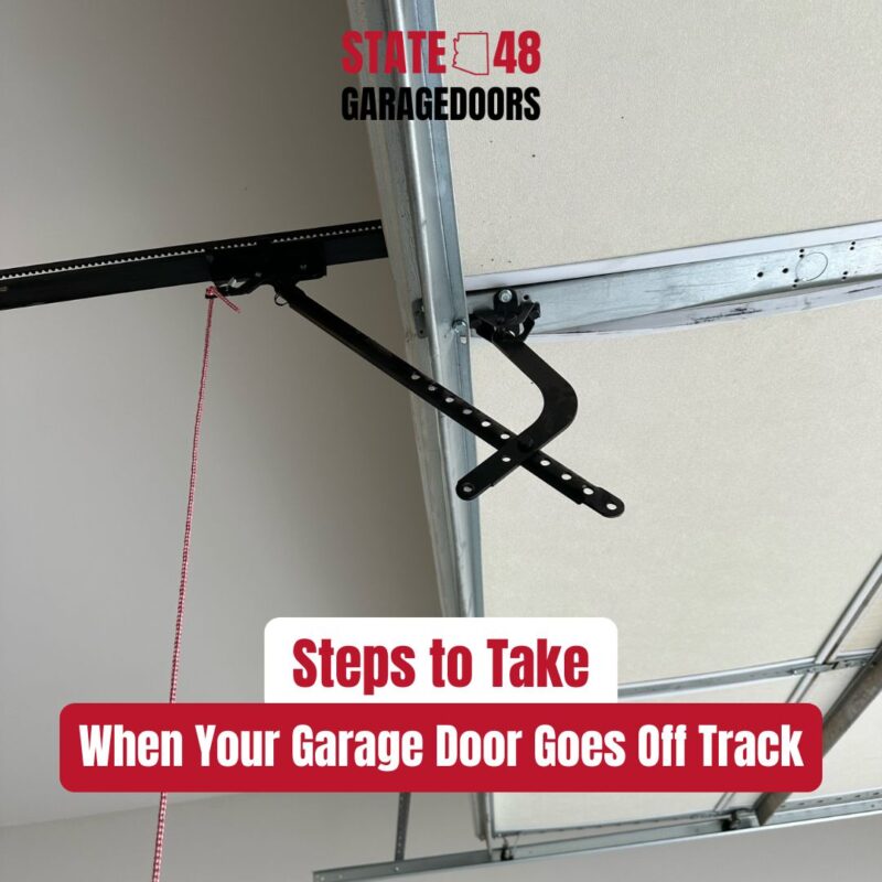 Steps to Take When Your Garage Door Goes Off Track